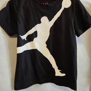 Jordan Kids Black and White Graphic Tee
